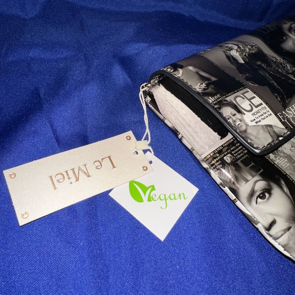 🩶🖤 Michelle Obama Crossbody/Clutch - Picture 10 of 10